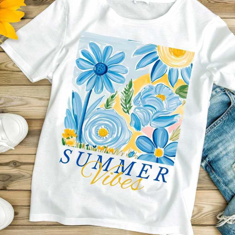 Floral Summer Vibes Tee