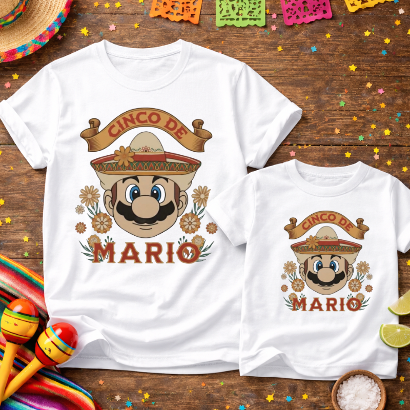 Cinco De Mario Tee