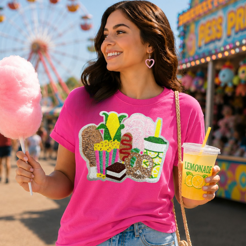 Fair Snacks Patch Tee