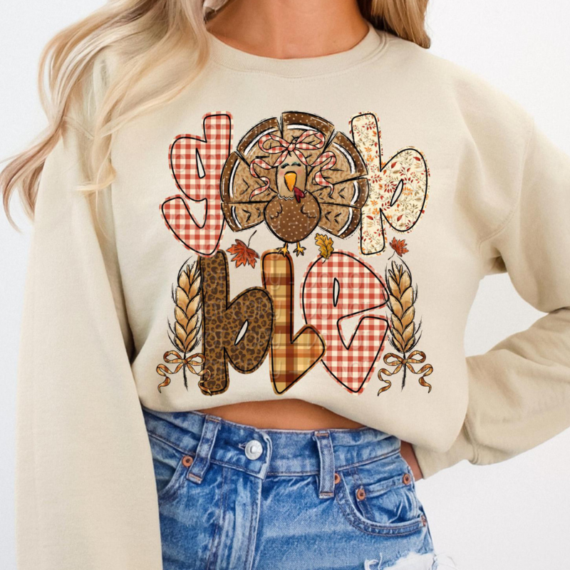Plaid Gobble Top