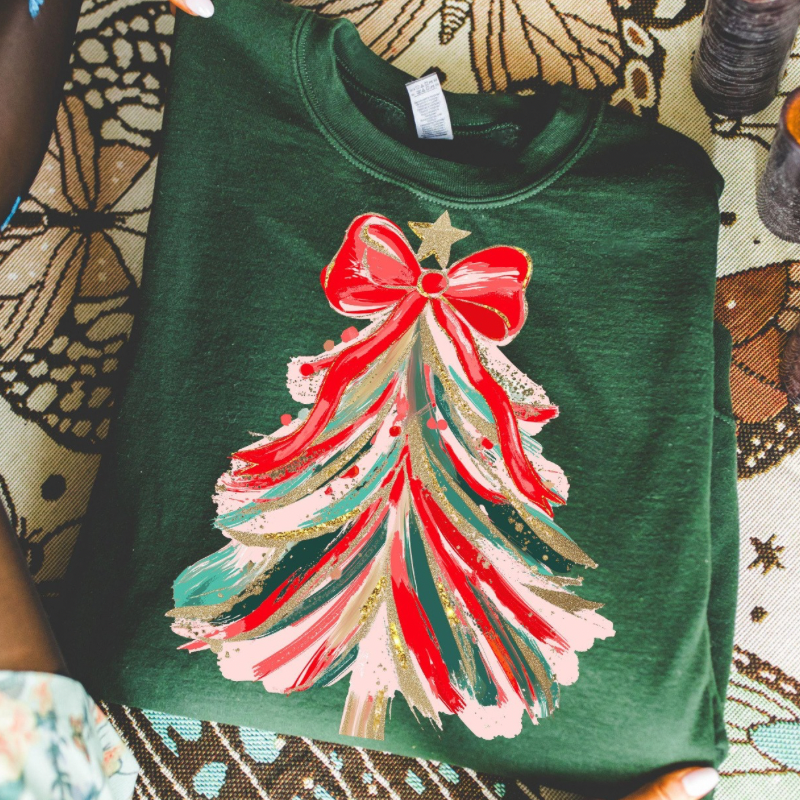 Brushstroke Christmas Tree Top