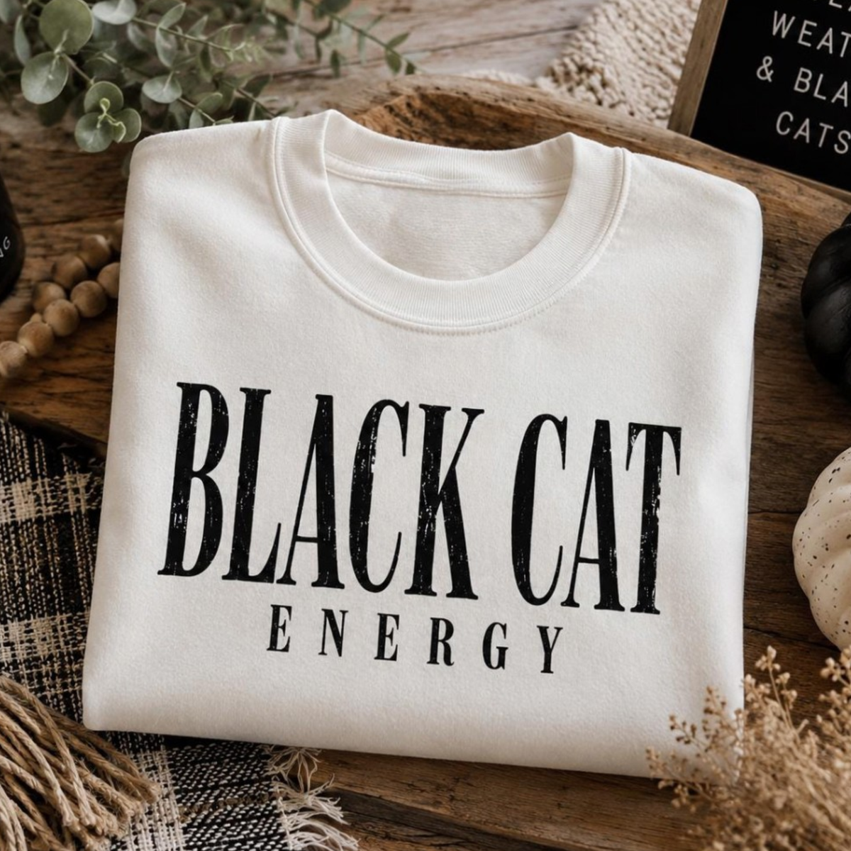Black Cat Energy Tee