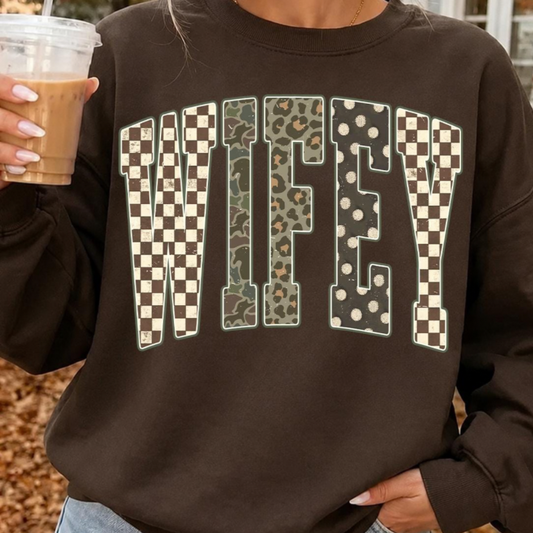 Wifey Pattern Top