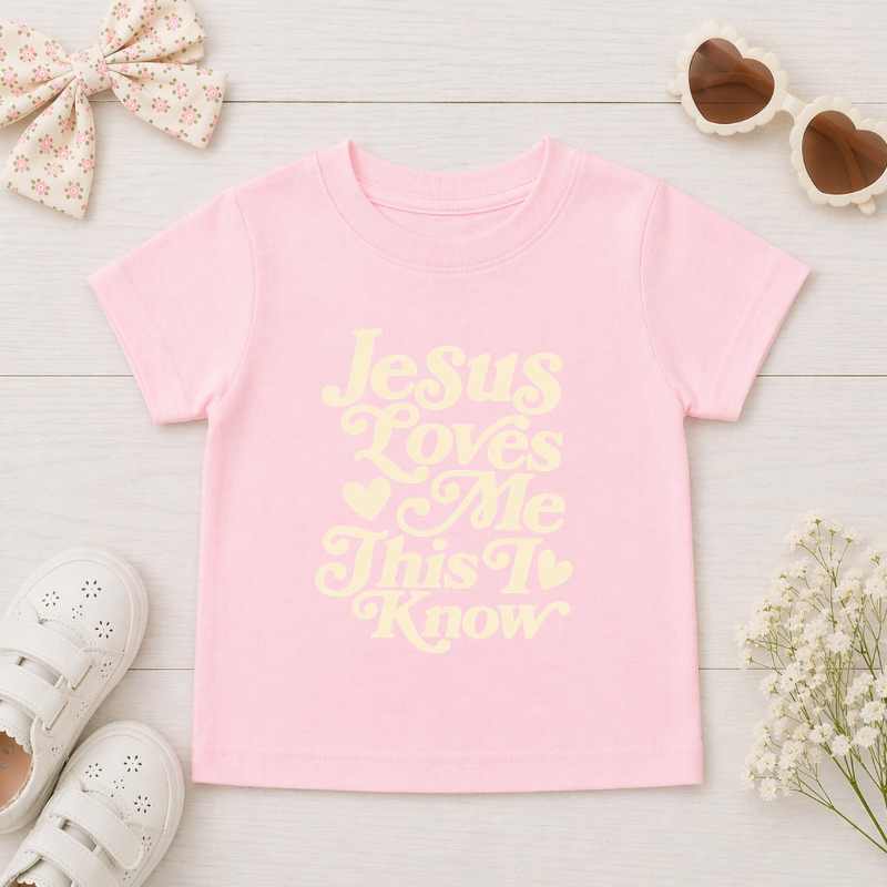 Retro Jesus Loves Me Tee