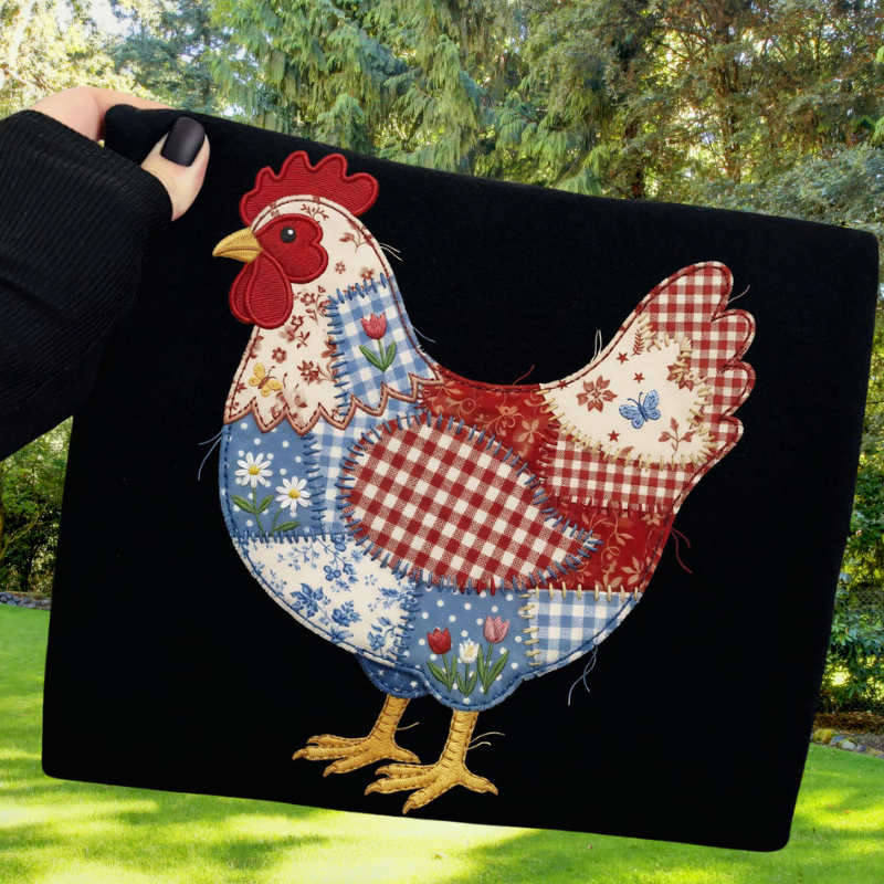 Patchwork Chicken Tee