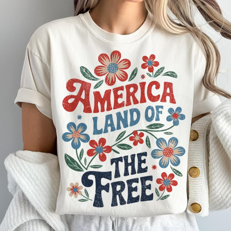Retro Land of the Free Tee