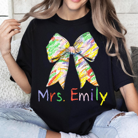 Crayon Teacher Tee