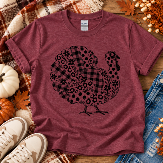 Patterned Turkey Tee