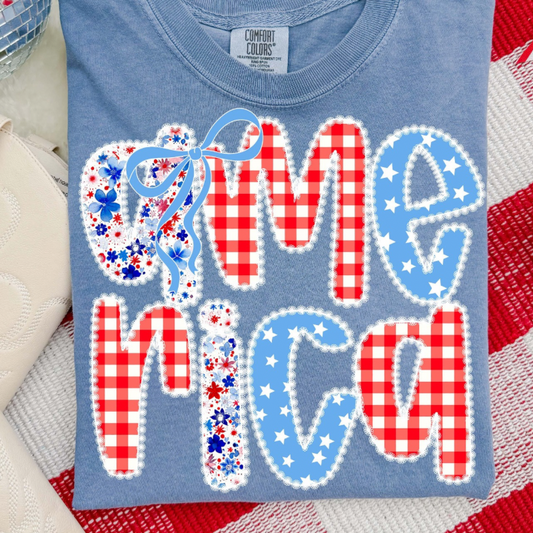 America Pattern Tee