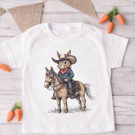Cowboy Bunny Kid Tee
