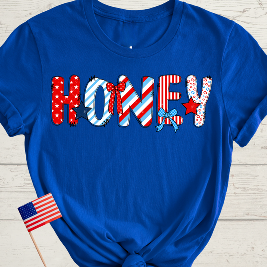 Custom Patriotic Name Tee