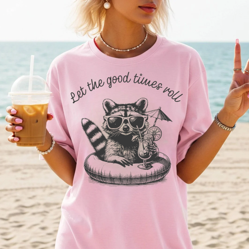 Good Times Raccoon Tee