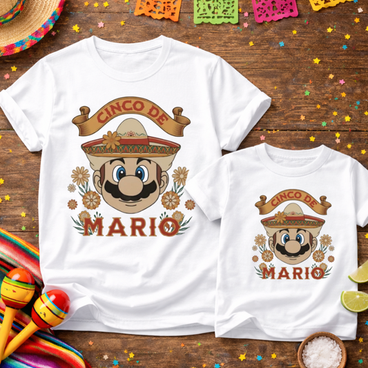 Cinco De Mario Tee