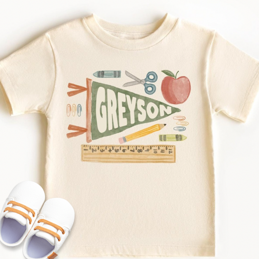 Custom Pennant Name Tee