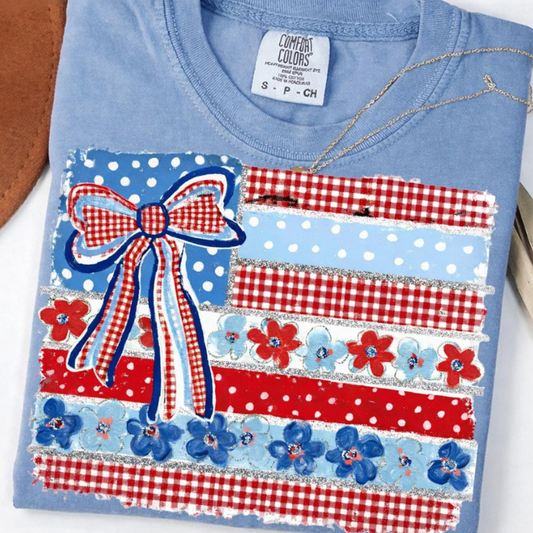Floral Flag Tee