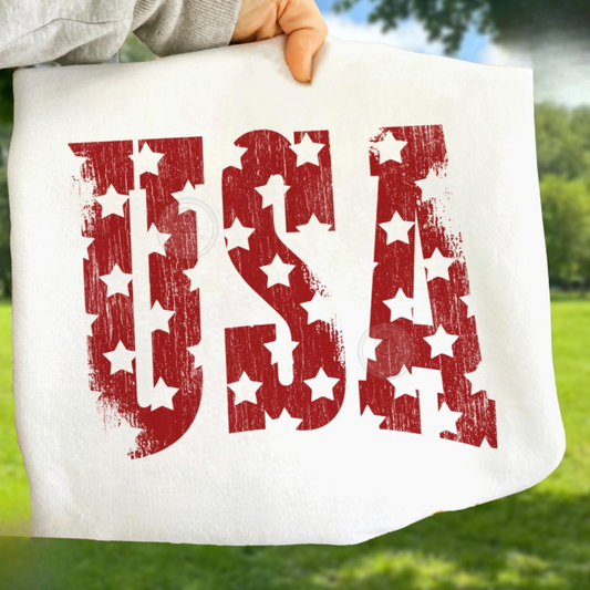 Distressed USA Tee