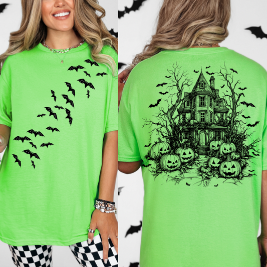 Batty Front and Back Tee