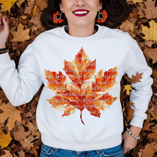 Orange leaf top