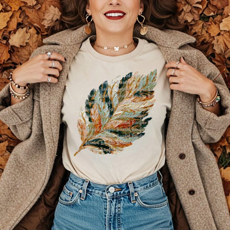 Brushstroke Leaf Tee