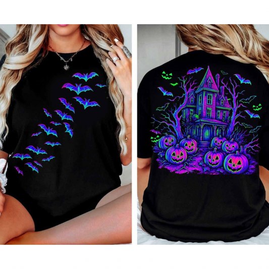 Neon Batty Scene Top