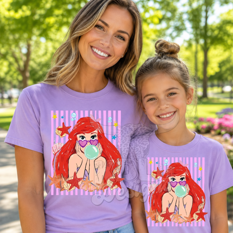 Mermaid Bubble Gum tee