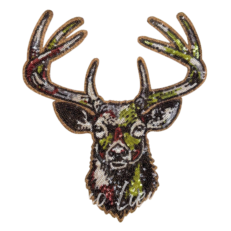 Hunting Sequin Patch Sweatshirts