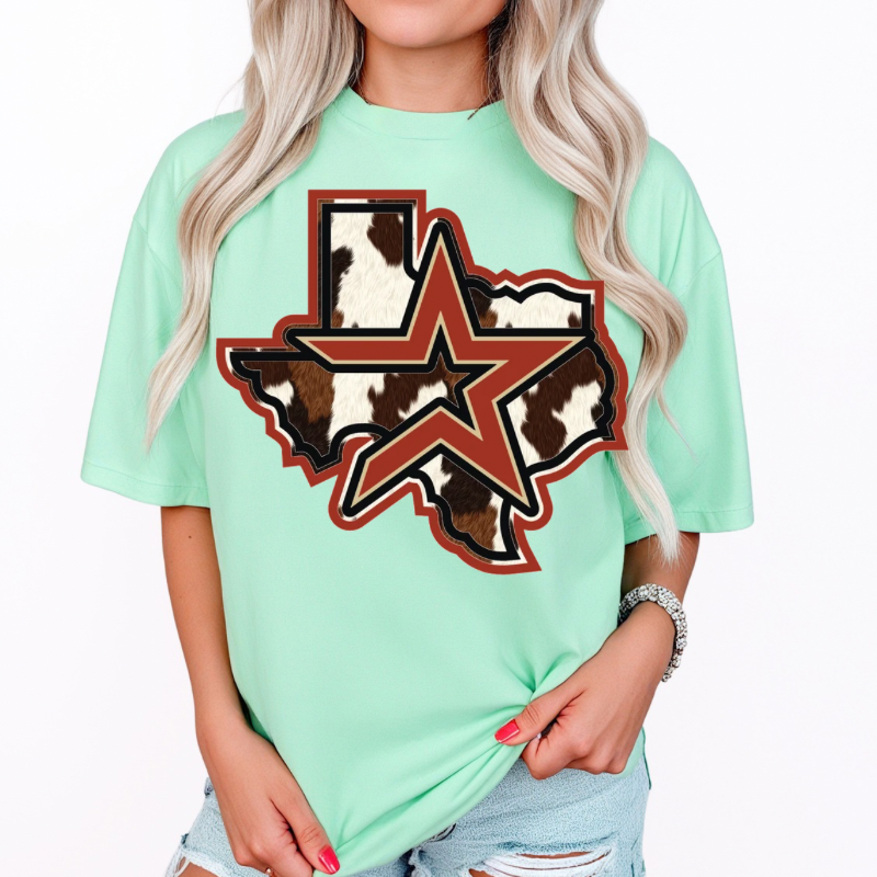 Cowhide HOU Tee