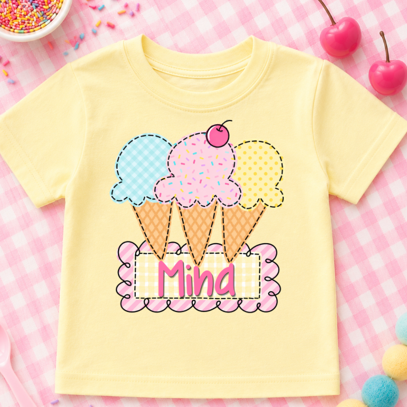Ice Cream Name Tee