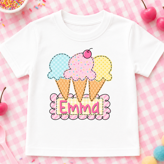 Ice Cream Name Tee