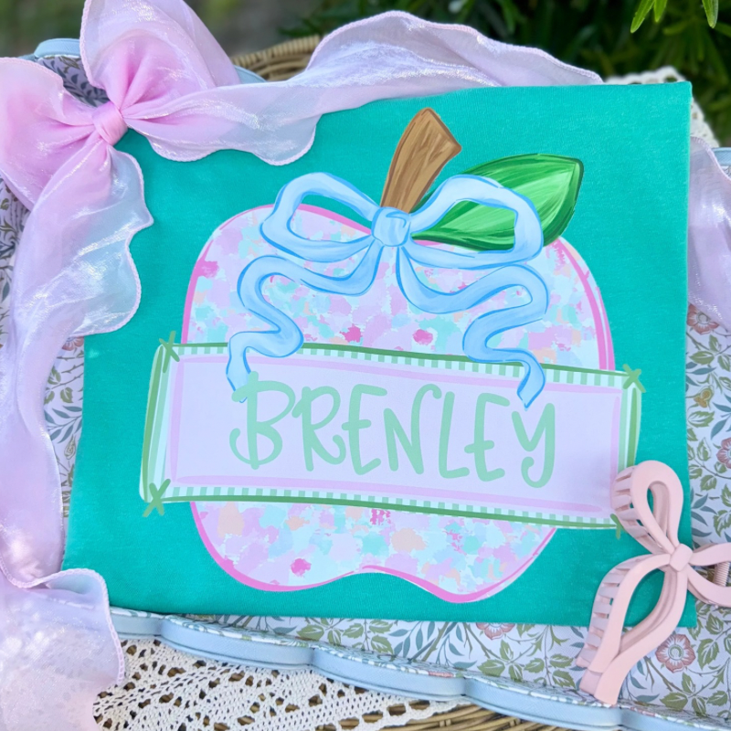 Preppy Apple Name Tee