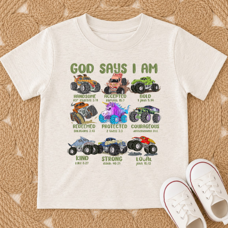 Monster Truck Scripture Tee