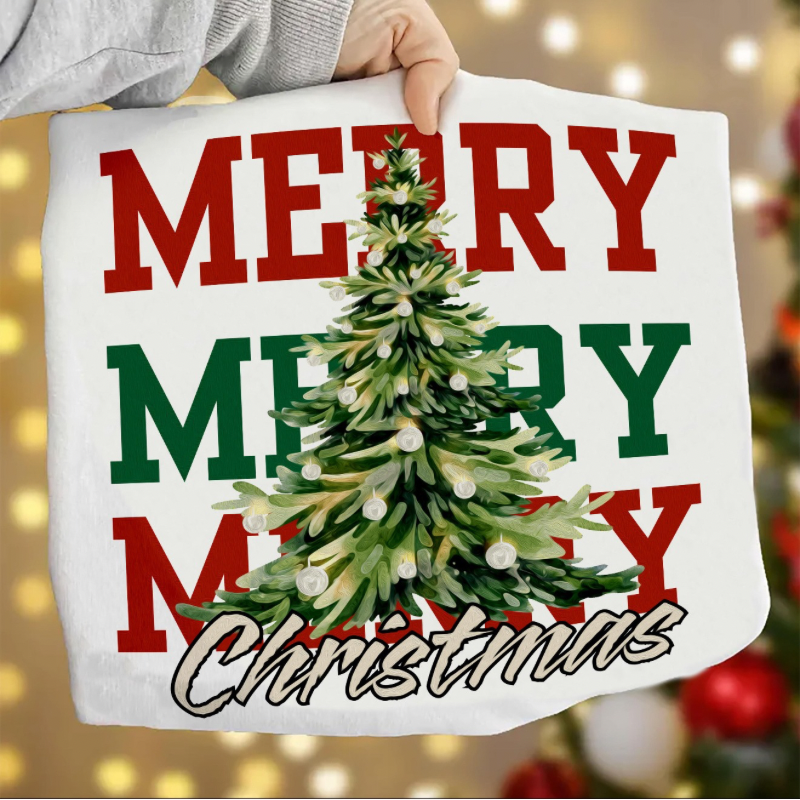 Stacked Merry Christmas Top