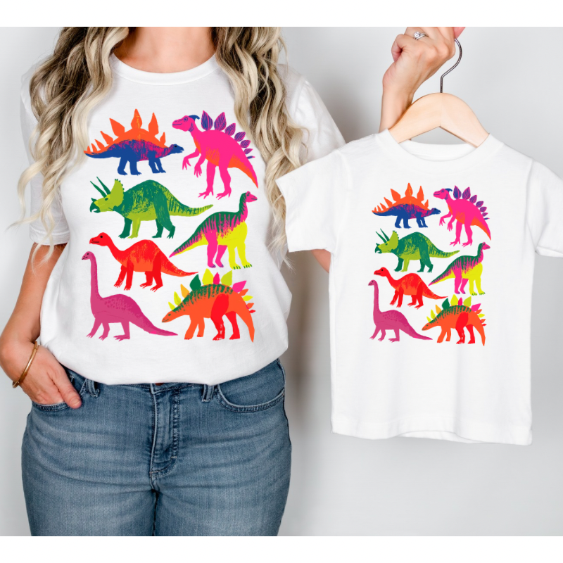 Neon Dinos (Adult) Tee
