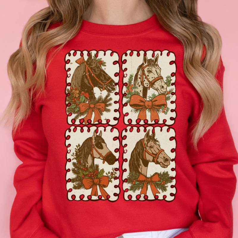 Christmas Horses Top