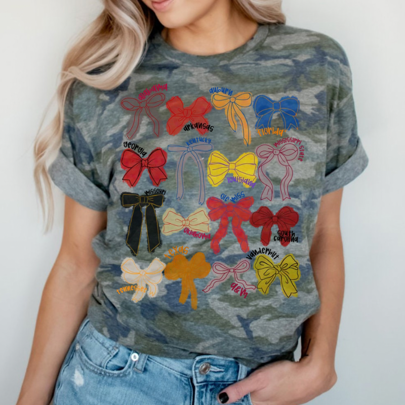 Football Team Bows Tee