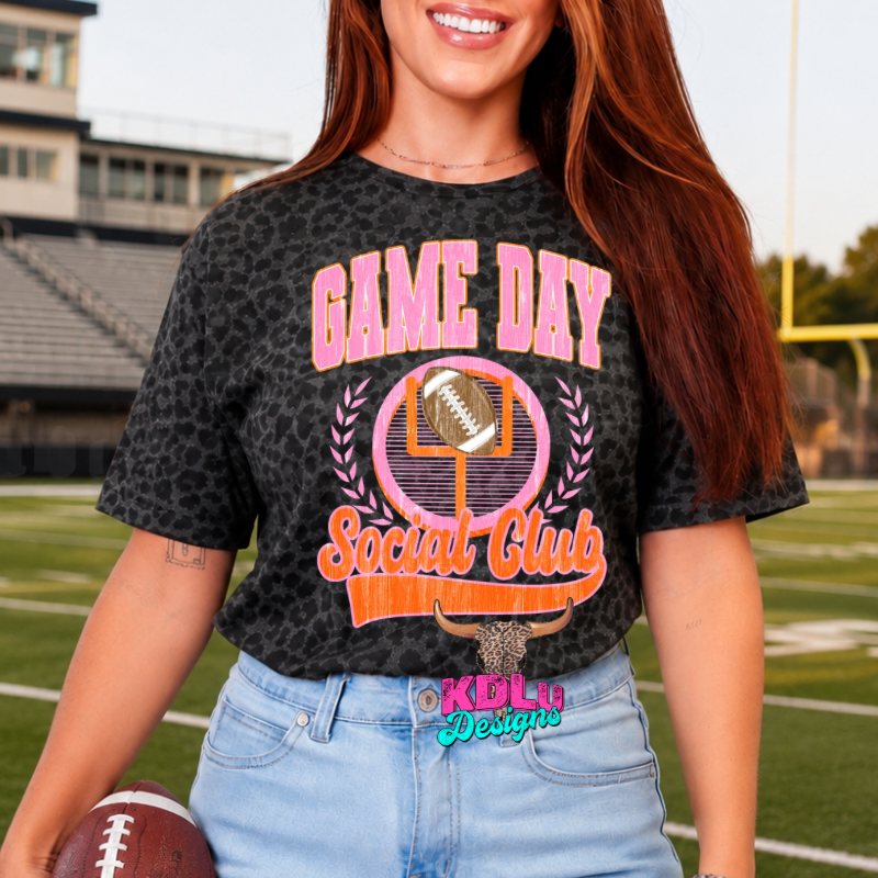 Game Day Social Pattern Tees
