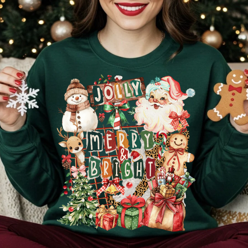 Jolly Merry and Bright Top