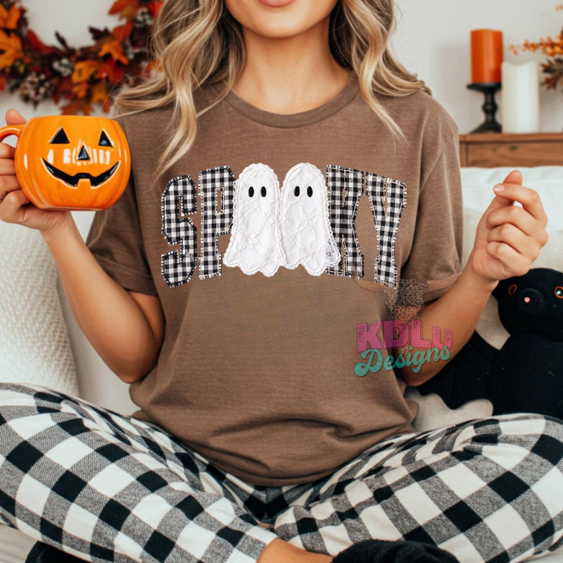 Checkered Spooky Boos Tee