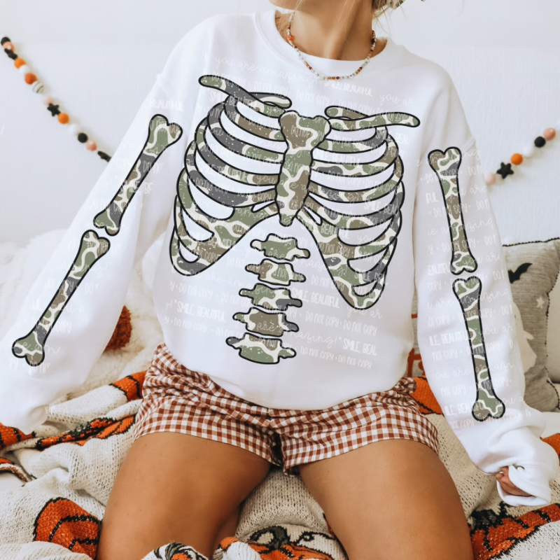 Pattern Skeleton Sweatshirt