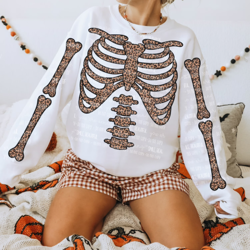 Pattern Skeleton Sweatshirt