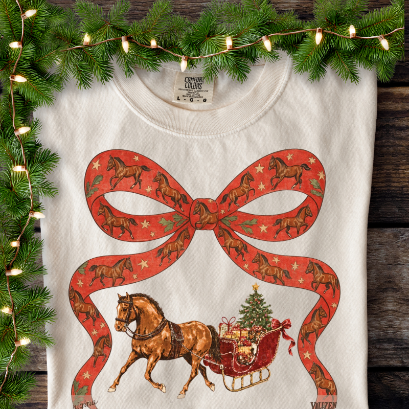 Christmas Horse Bow Top