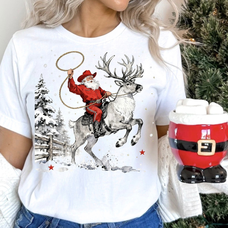 Reindeer Rodeo Top