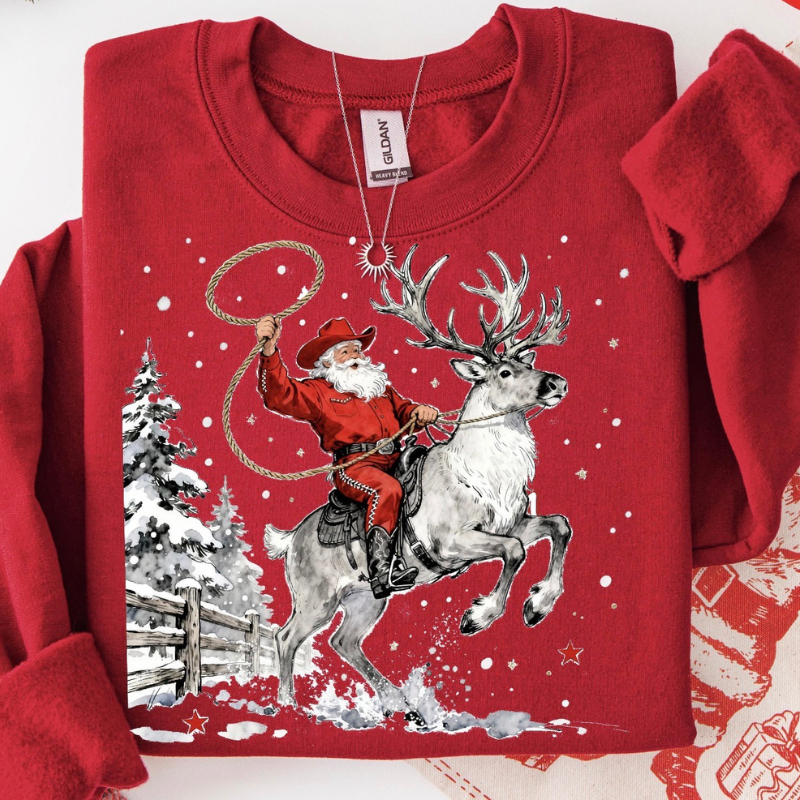 Reindeer Rodeo Top