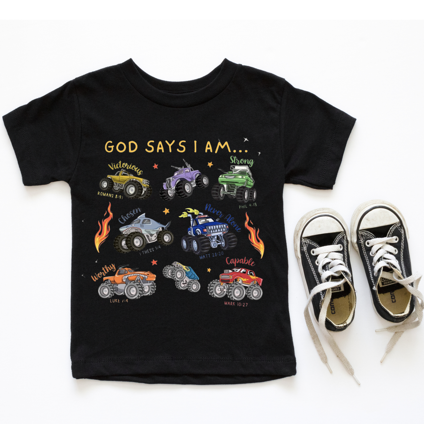 God Says Monster Truck Tee