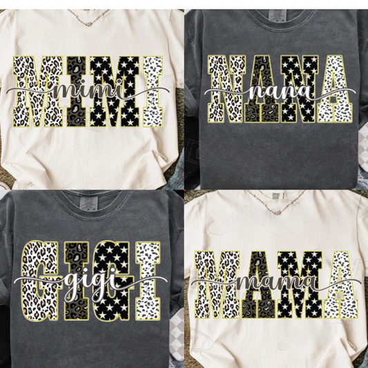 Custom Western Name Tees