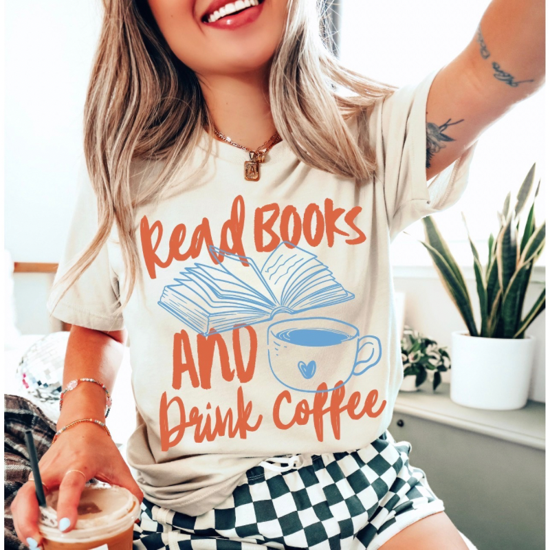 Read Books Drink Coffee Tee