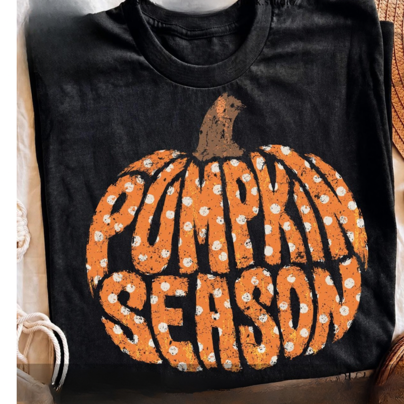Dotty Pumpkin Season Top