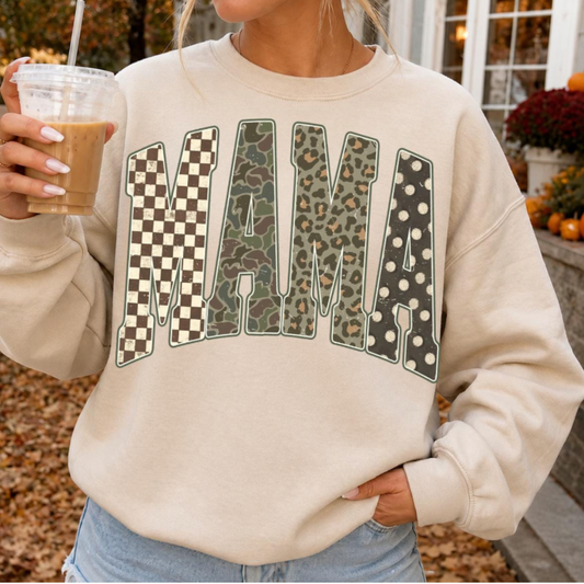 Fall Patterned Mama Top