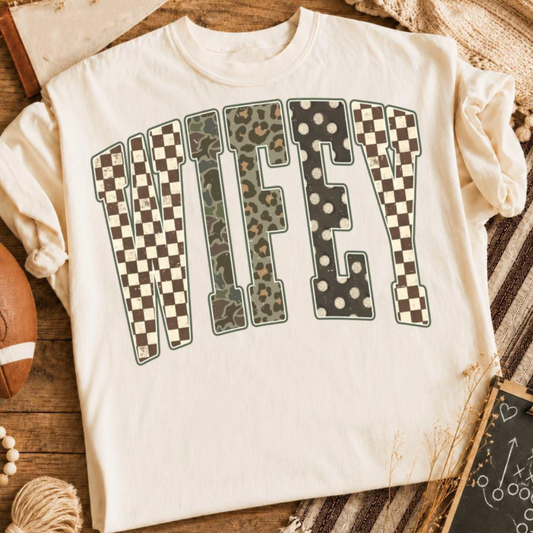Wifey Pattern Top