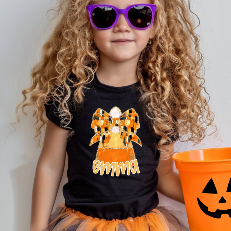 Candy Corn Name Tee